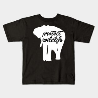 protect wildlife - elephant Kids T-Shirt